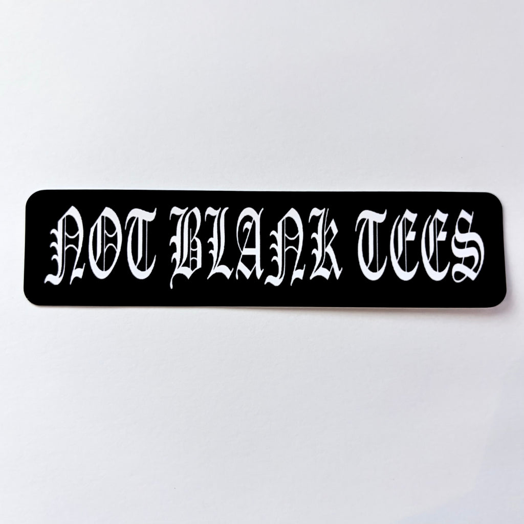 Not Blank Tees Sticker
