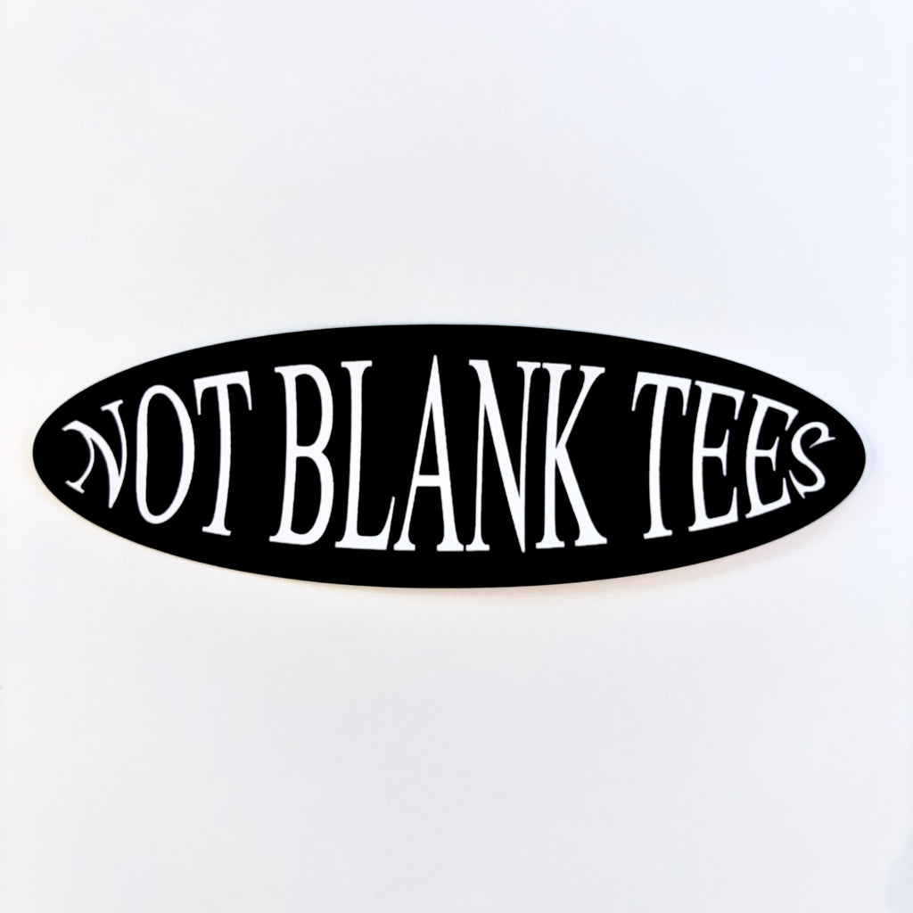 Not Blank Tees Logo Sticker